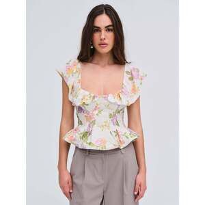 For Love & Lemons Cleodora Top Size XSXS / White